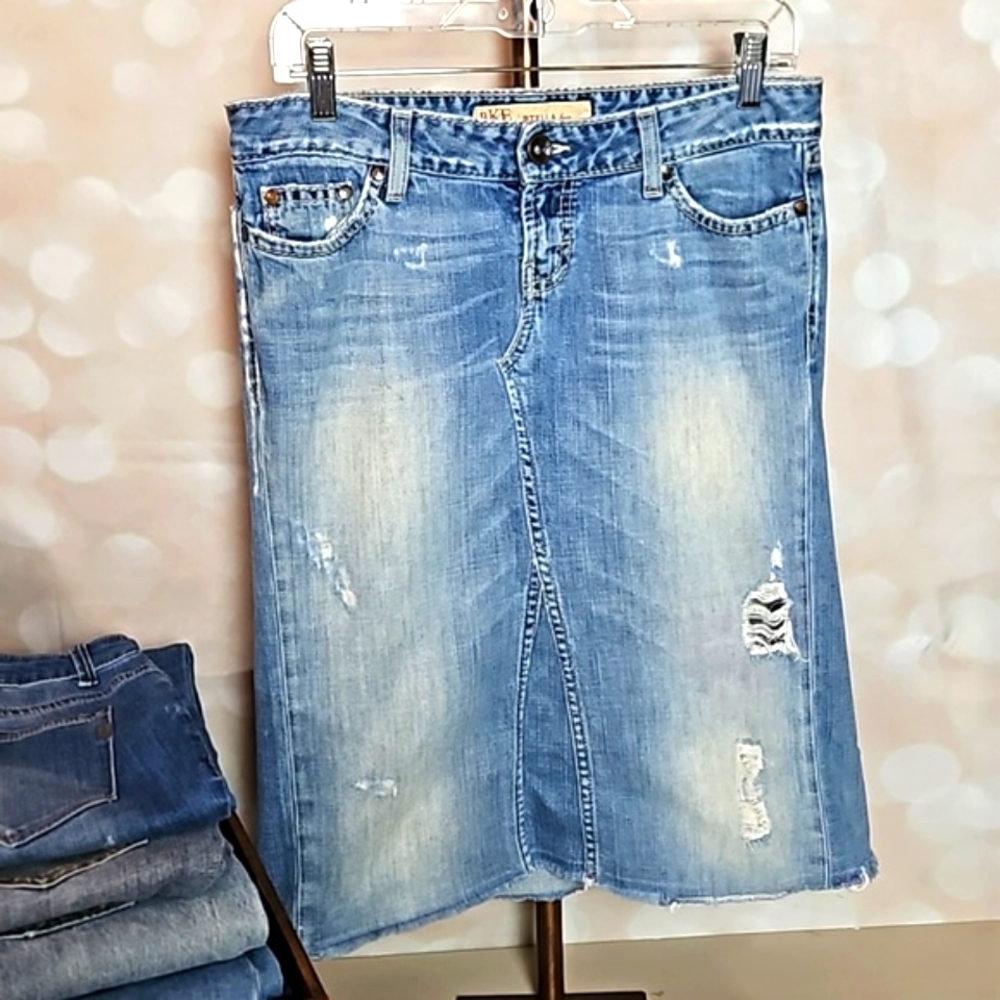 Upcycled Jean Skirt 27